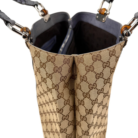 Gucci Medium GG Canvas Bamboo Libeccio tote bag