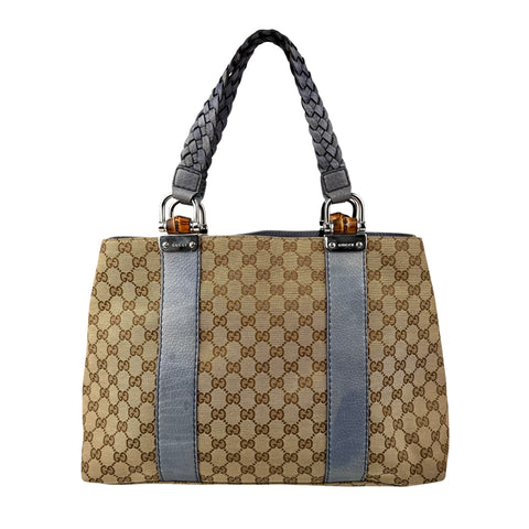 Gucci Medium GG Canvas Bamboo Libeccio tote bag