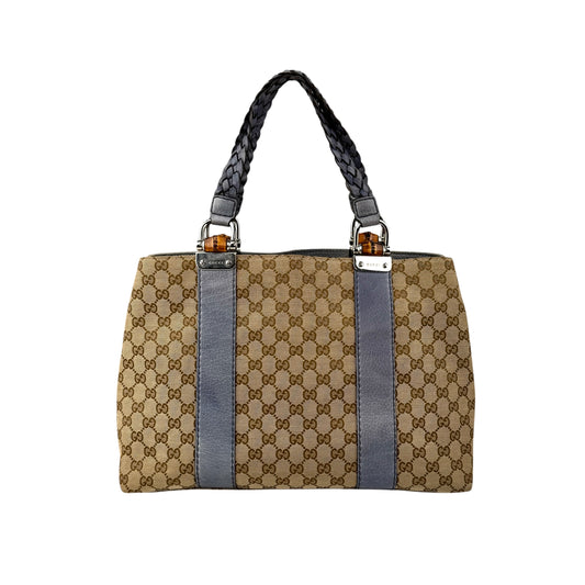 Gucci Medium GG Canvas Bamboo Libeccio tote bag