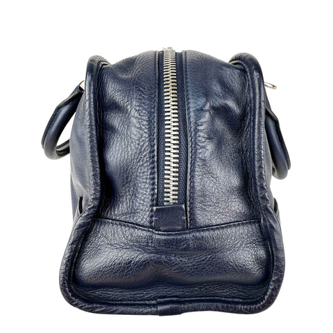 Loewe Amazona Handbag Navy blue Leather