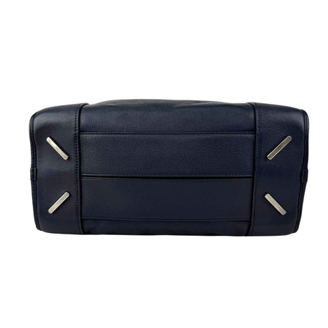 Loewe Amazona Handbag Navy blue Leather