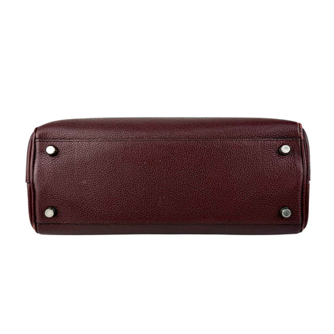 Gucci Burgundy Grainy Leather Zumi Tote Bag