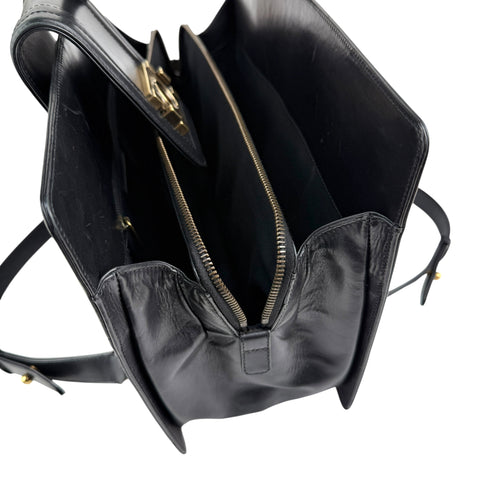Chanel Black Smooth Calfskin Leather Boy Small Tote Bag