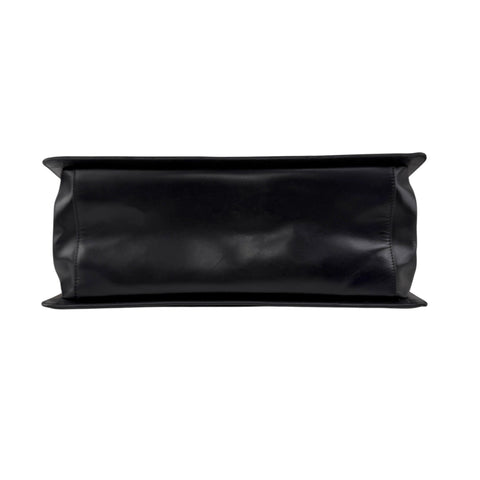 Chanel Black Smooth Calfskin Leather Boy Small Tote Bag
