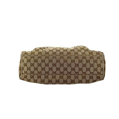 Gucci Beige/White GG Canvas Medium Sukey Tote Bag
