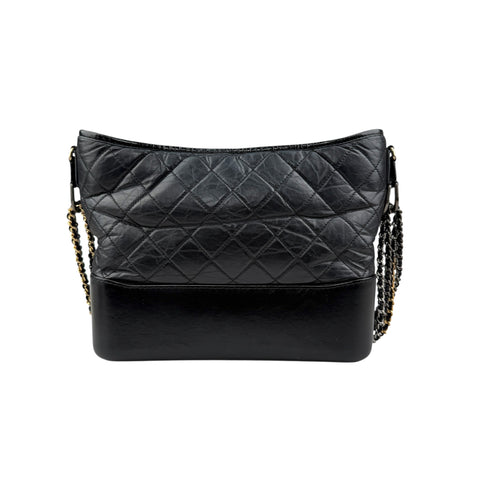 Chanel Black Quilted Leather Gabrielle Medium crossbody bag