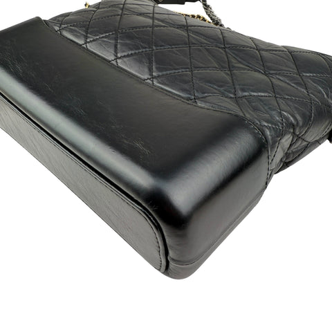 Chanel Black Quilted Leather Gabrielle Medium crossbody bag