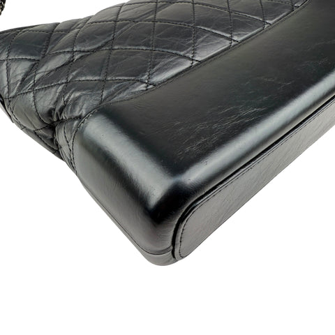 Chanel Black Quilted Leather Gabrielle Medium crossbody bag