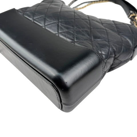 Chanel Black Quilted Leather Gabrielle Medium crossbody bag