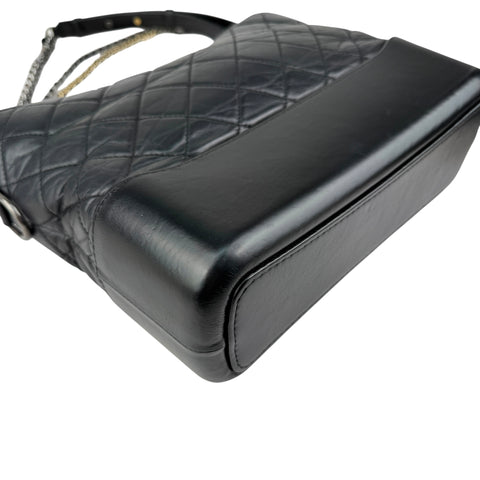 Chanel Black Quilted Leather Gabrielle Medium crossbody bag