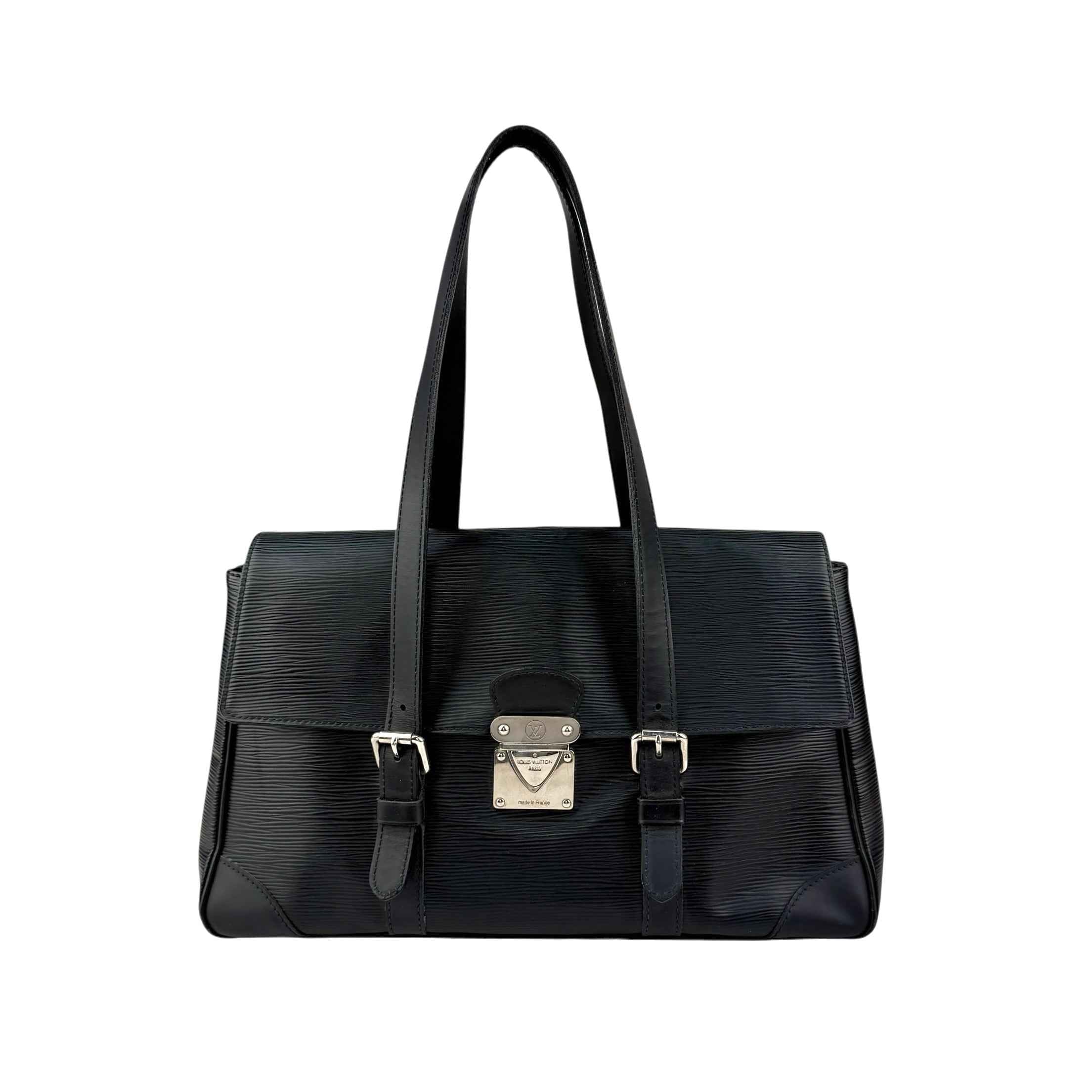 Louis Vuitton Black Epi Leather Segur MM Bag