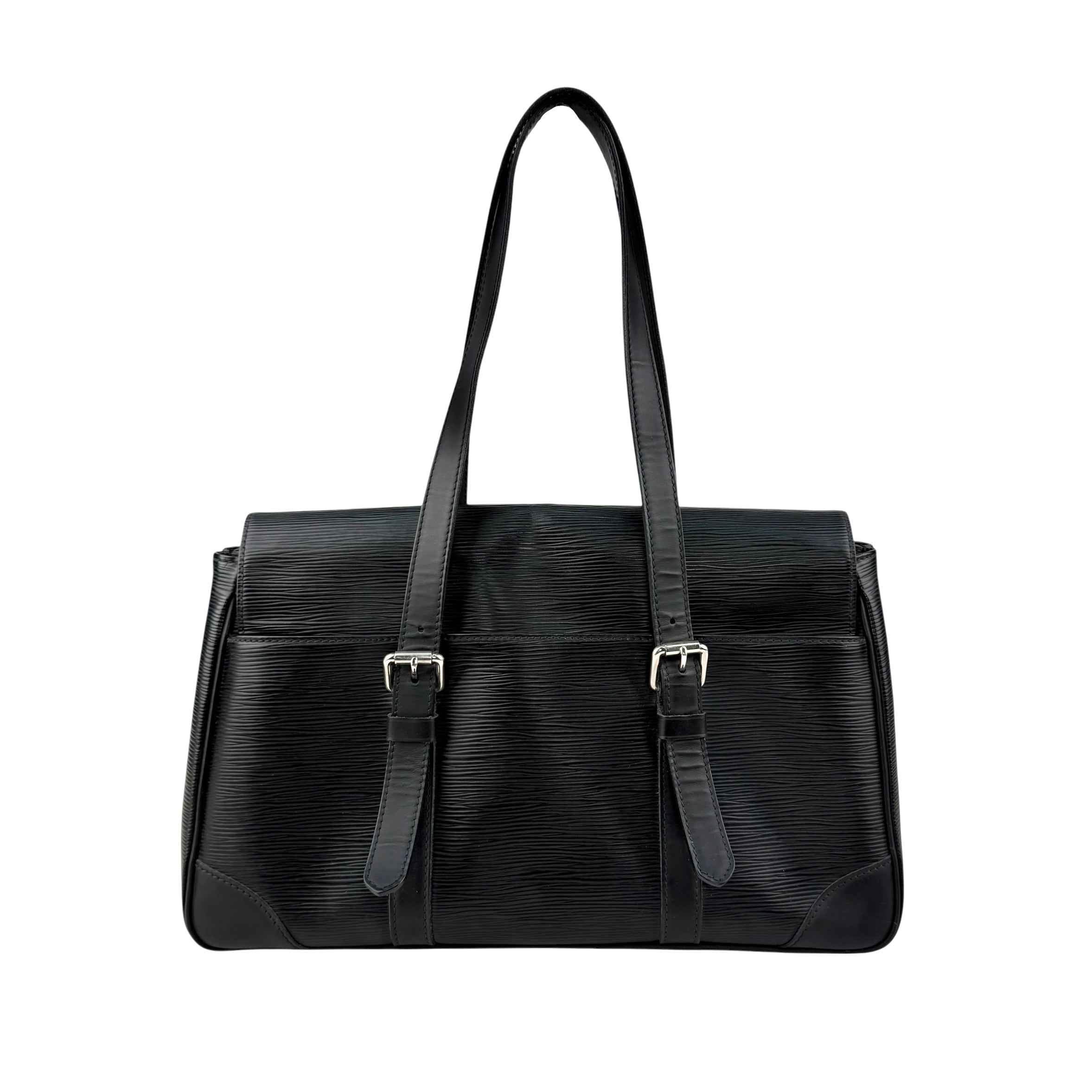 Louis Vuitton Black Epi Leather Segur MM Bag