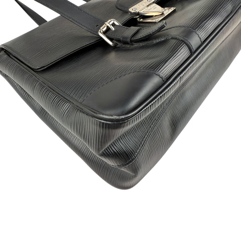 Louis Vuitton Black Epi Leather Segur MM Bag
