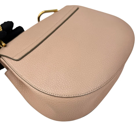 Chloe Pink Leather Drew Shoulder Bag