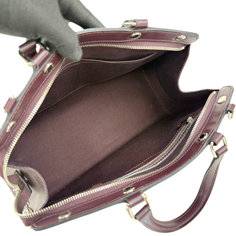 Louis Vuitton Burgundy Epi Leather Brea MM Bag
