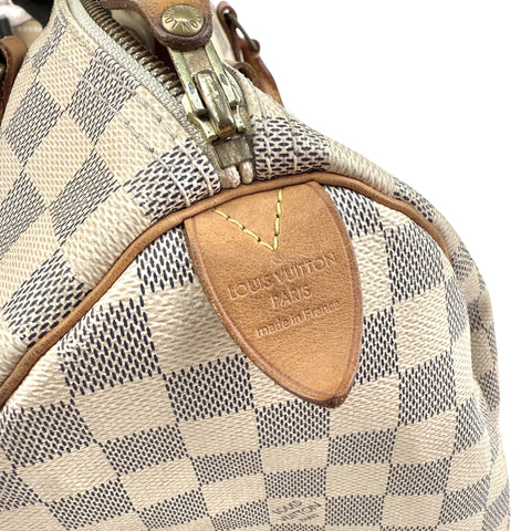 Pre-owned Louis Vuitton Damier Azur Canvas Speedy 30 bag