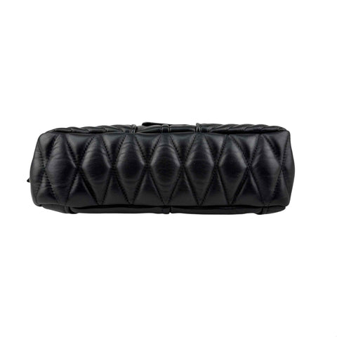 Miu Miu nappa matelassé biker shoulder bag
