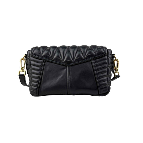 Miu Miu nappa matelassé biker shoulder bag