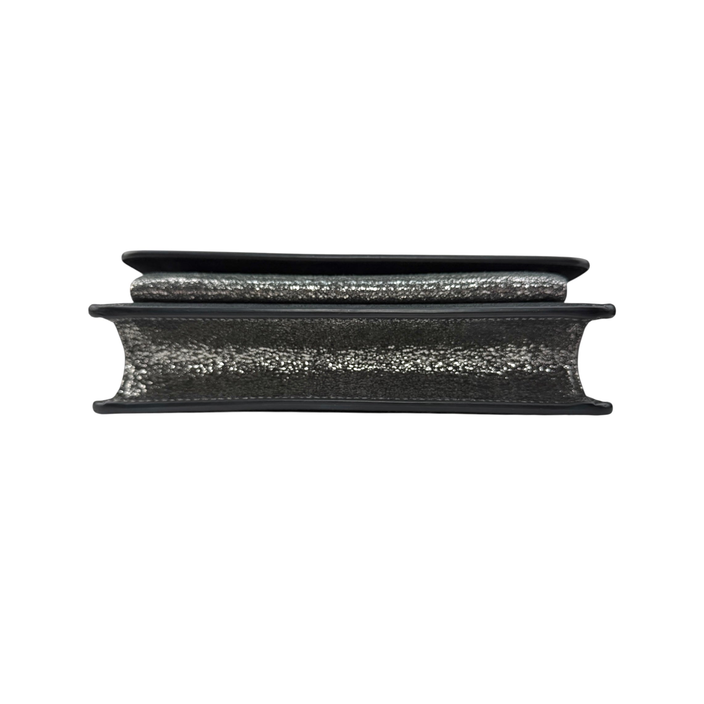 Pre-owned Saint Laurent Silver Metallic Sunset Chain Wallet