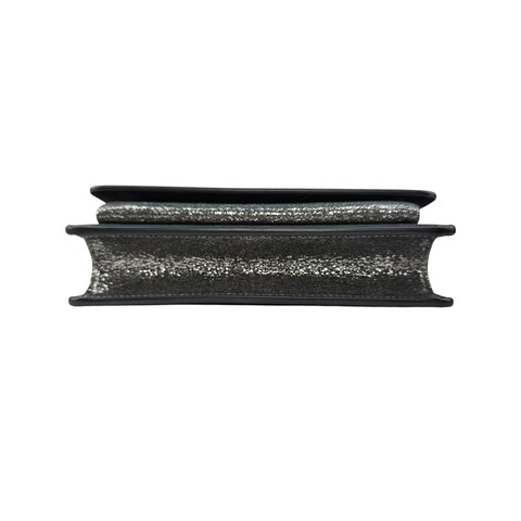 Pre-owned Saint Laurent Silver Metallic Sunset Chain Wallet