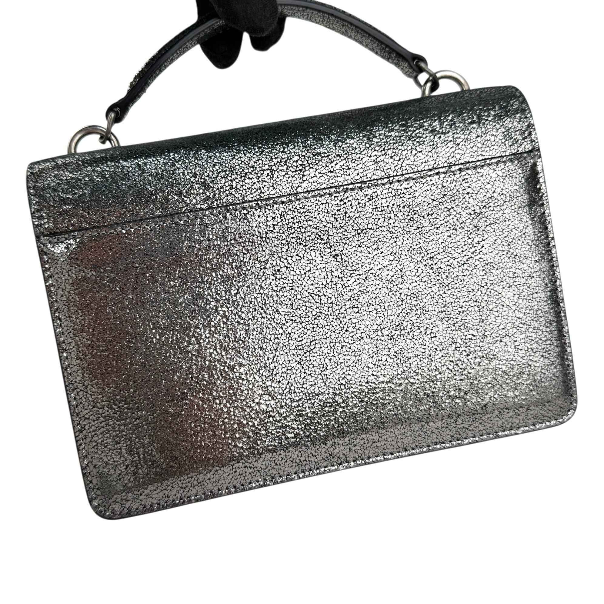 Saint Laurent Silver Metallic Sunset Chain Wallet