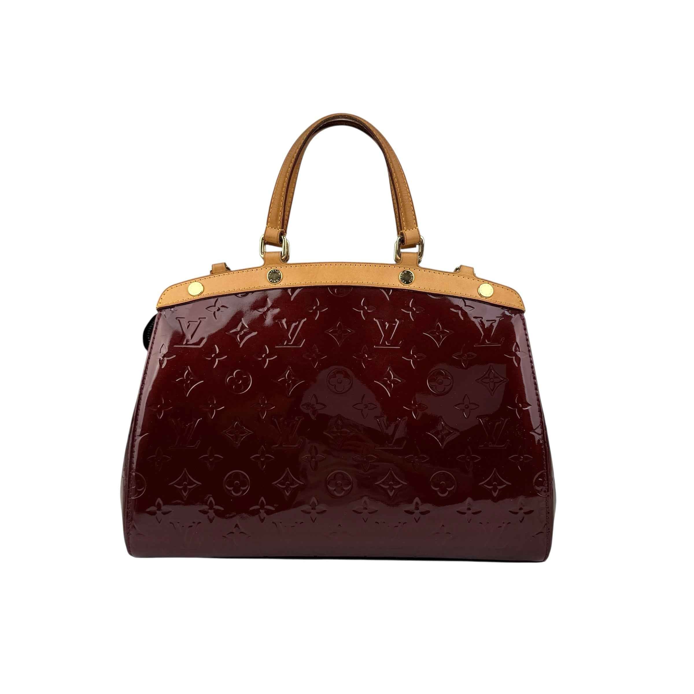 Louis Vuitton Amarante Monogram Vernis Brea MM Bag