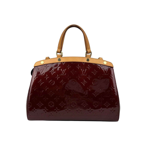 Louis Vuitton Amarante Monogram Vernis Brea MM Bag