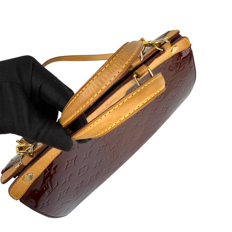 Louis Vuitton Amarante Monogram Vernis Brea MM Bag