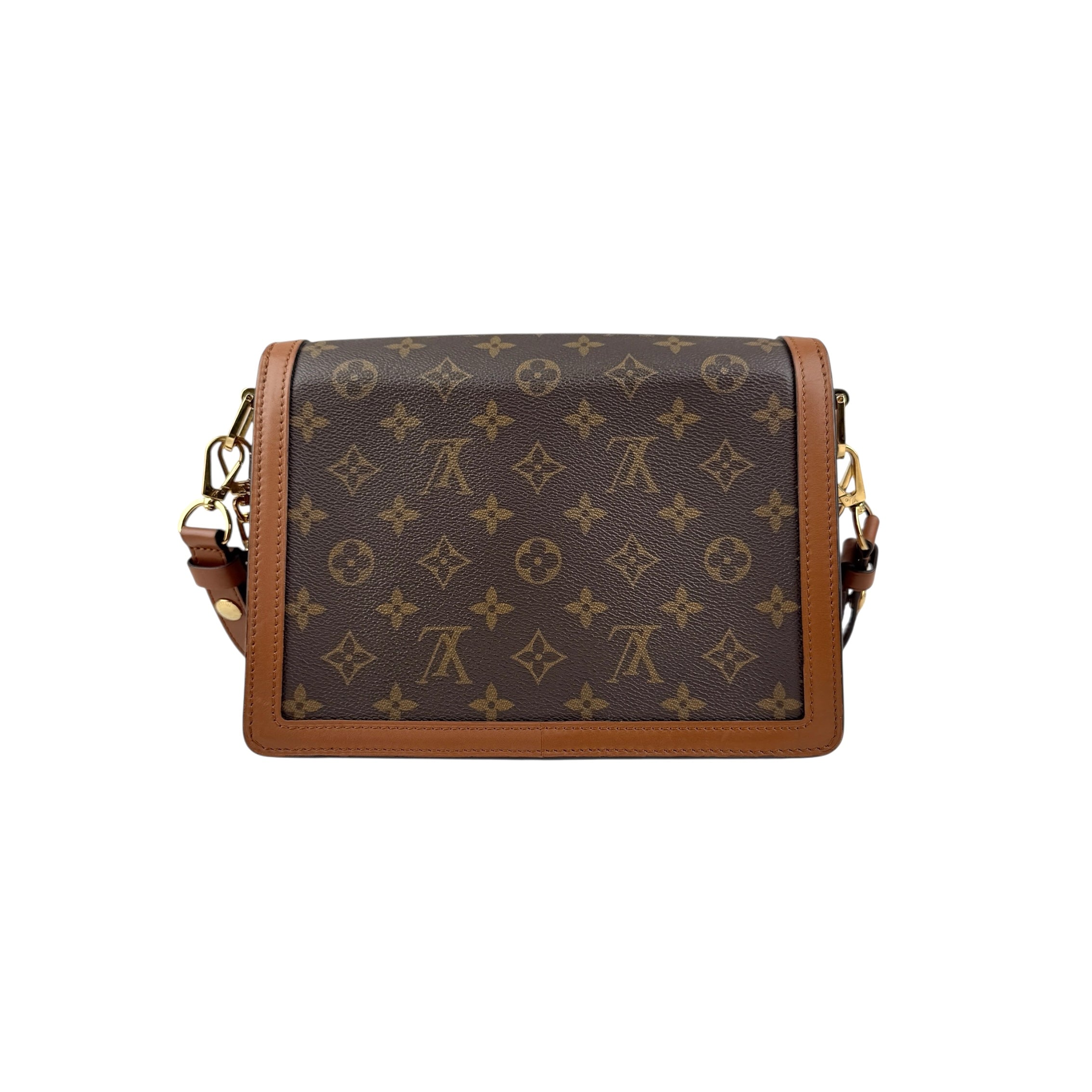 Pre-owned Louis Vuitton Dauphine Monogram Reverse Shoulder Bag Brown shoulder bag