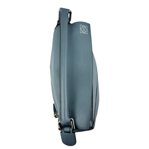 Loewe Calfskin Small Puzzle Bag Stone Blue
