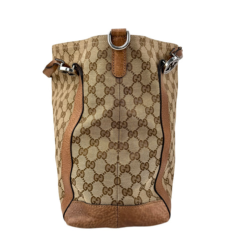 Pre-owned Gucci Beige/Brown GG Canvas Miss GG Top Handle Bag