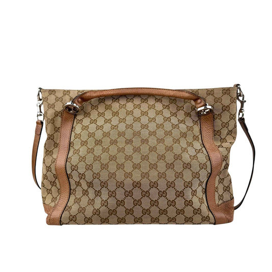 Gucci Beige/Brown GG Canvas Miss GG Top Handle Bag