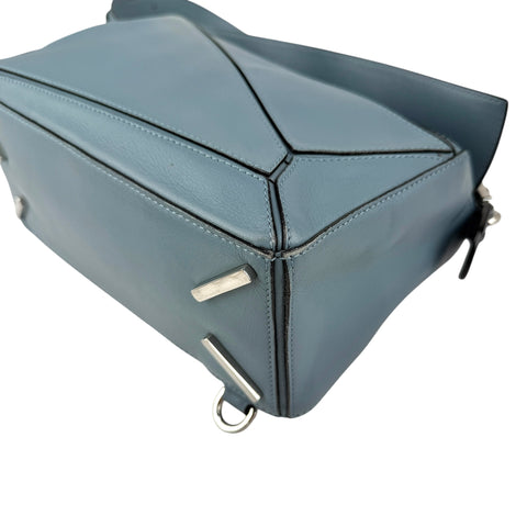 Loewe Calfskin Puzzle Bag Stone Blue