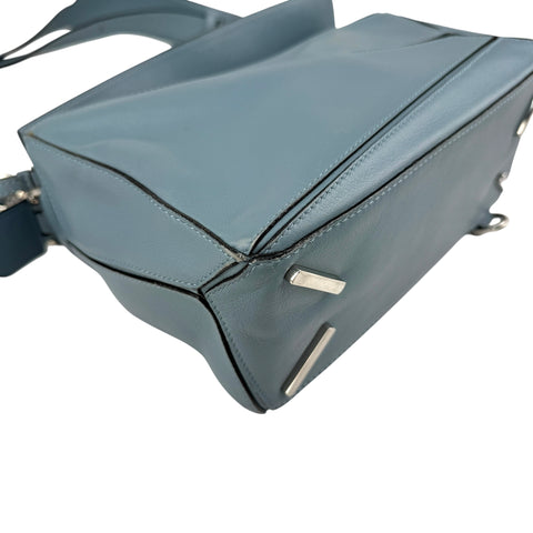 Loewe Calfskin Puzzle Bag Stone Blue