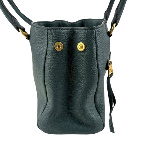 Pre-owned Prada Smeraldo Vitello Phenix Leather Tote Bag