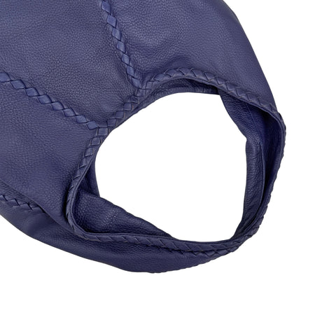 Bottega Veneta Bering Cervo Leather Large Baseball Hobo Bag
