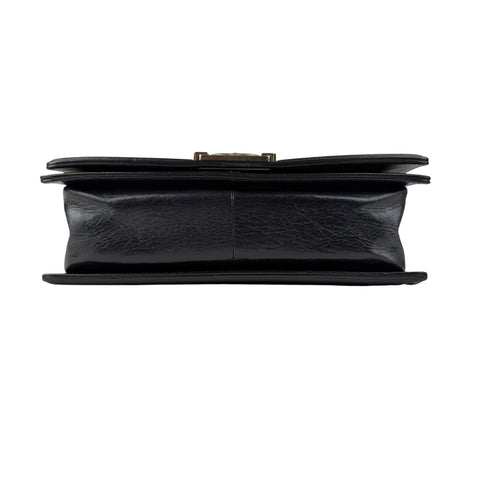 Chanel Black Quilted Leather Medium Boy Flap Bag