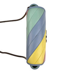 Gucci Multicolor Quilted Leather GG Marmont Matelasse Super Mini Bag