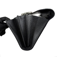 Gucci Black Pebbled Leather Dionysus Mini Wallet on Chain Bag