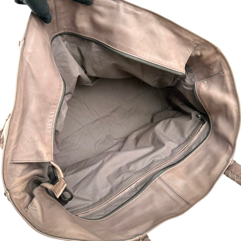Pre-owned Bottega Veneta Calfskin Intrecciato Diamond Tote Pompei