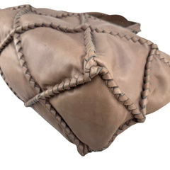 Bottega Veneta Calfskin Intrecciato Diamond Tote Pompei