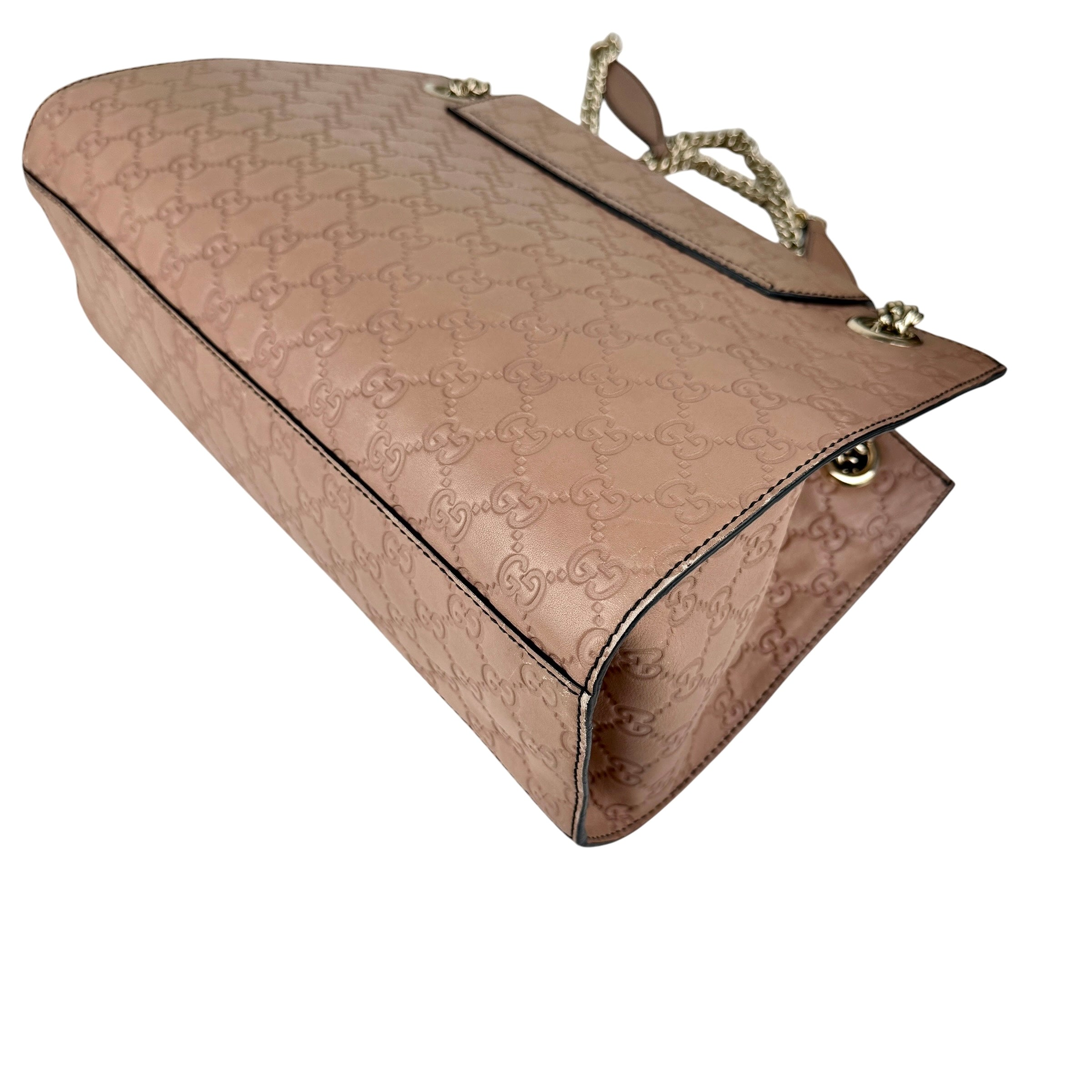 Gucci Camelia Guccissima Leather Emily Chain Shoulder Bag