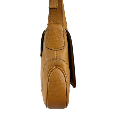 Gucci Jackie Caramel Tan Brown Leather Hobo Shoulder Bag