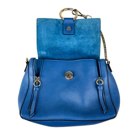 Chloé Crossbody Faye Day Navy Ink Blue Leather Shoulder Bag