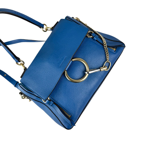 Chloé Crossbody Faye Day Navy Ink Blue Leather Shoulder Bag