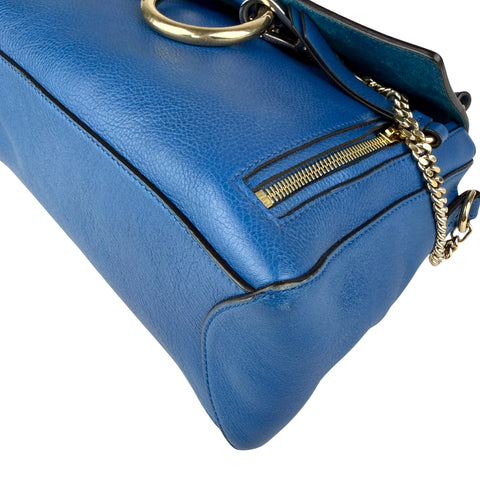 Chloé Crossbody Faye Day Navy Ink Blue Leather Shoulder Bag