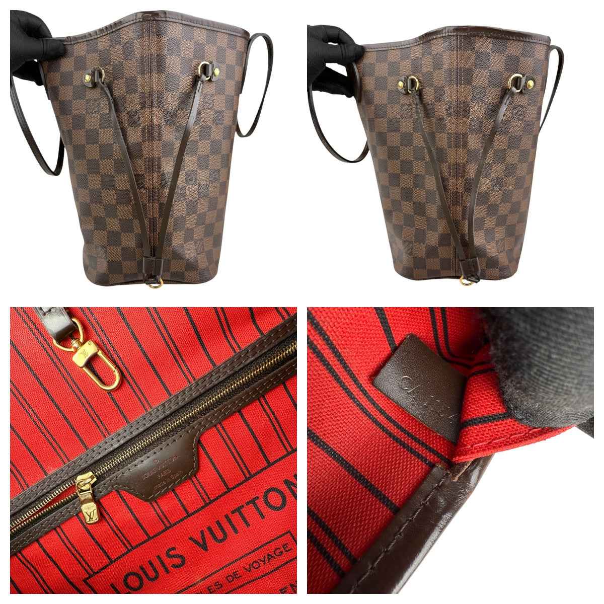Louis Vuitton Neverfull MM Damier Handbag