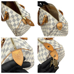 Pre-owned louis-vuitton-speedy-30-damier-azur-front