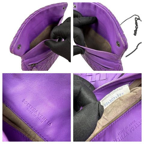 Bottega Veneta Baby Nappa Intrecciato Olimpia Crossbody