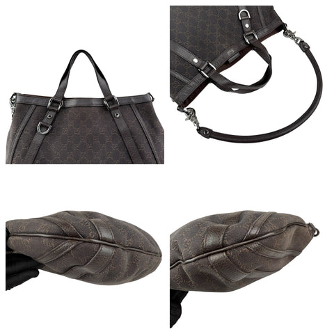 Gucci GG Denim Abbey D Ring satchel